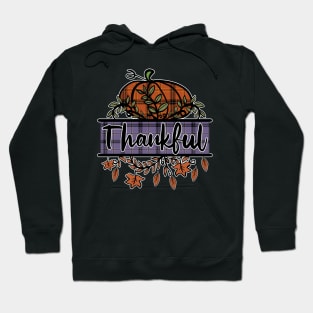 Thankful Plaid Pumpkin Cottagecore Fall Hoodie